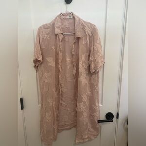Wilfred long pink cardigan long blouse